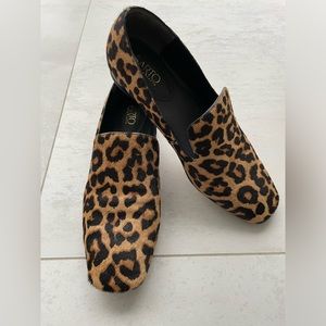 Franco Sarto calf hair loafers